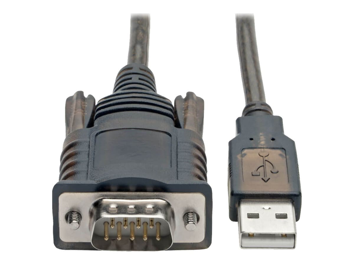 Tripp Lite RS232 to USB Adapter COM Retention to DB9 M/M), FTDI, 5 ft. - USB / serial cable - USB to - U209-005-COM USB Cables - CDW.com