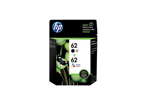 HP 62 TRI-COLOR INK CART COMBO 2PK