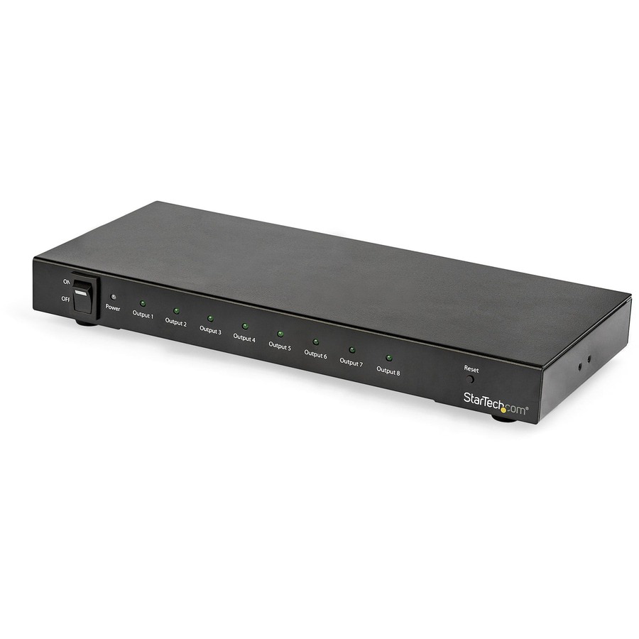 StarTech.com 8-Port 4K 60Hz HDMI Splitter - HDR Support - 7.1 Audio