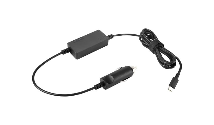 Lenovo 65W USB-C DC Travel Adapter - adaptateur d'alimentation pour voiture - 65 Watt - Lenovo Campus