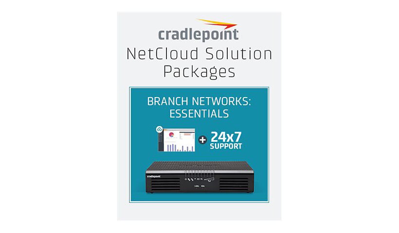 Cradlepoint NetCloud Essentials pour routeurs de succursale (Prime) – licence d'abonnement