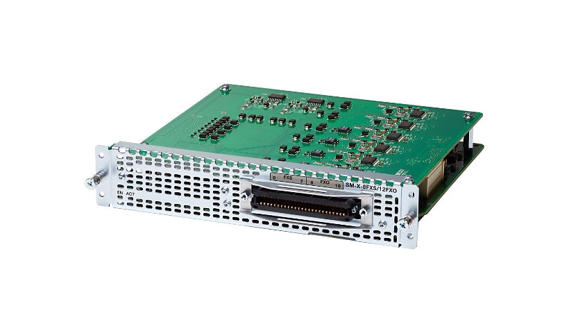 Cisco High-Density Analog Voice Service Module SM-X-8FXS/12FXO - expansion module - FXS x 8 + FXO x 12