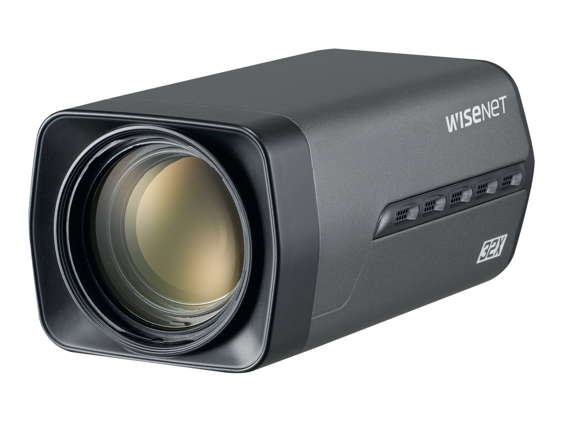 Samsung WiseNet HD+ HD-AHD 2MP Indoor Box Analog Security Camera - Black