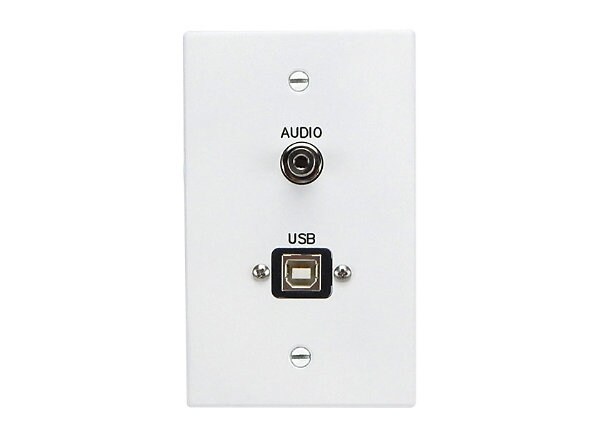 FrontRow USB/Audio Wall Plate with Cables