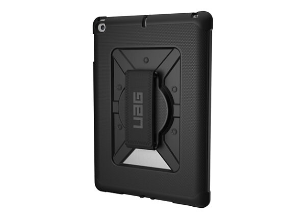 UAG Rugged Case for iPad 9.7 (2017 5th Gen & 2018 6th Gen) w/ Handstrap - Black - case for tablet