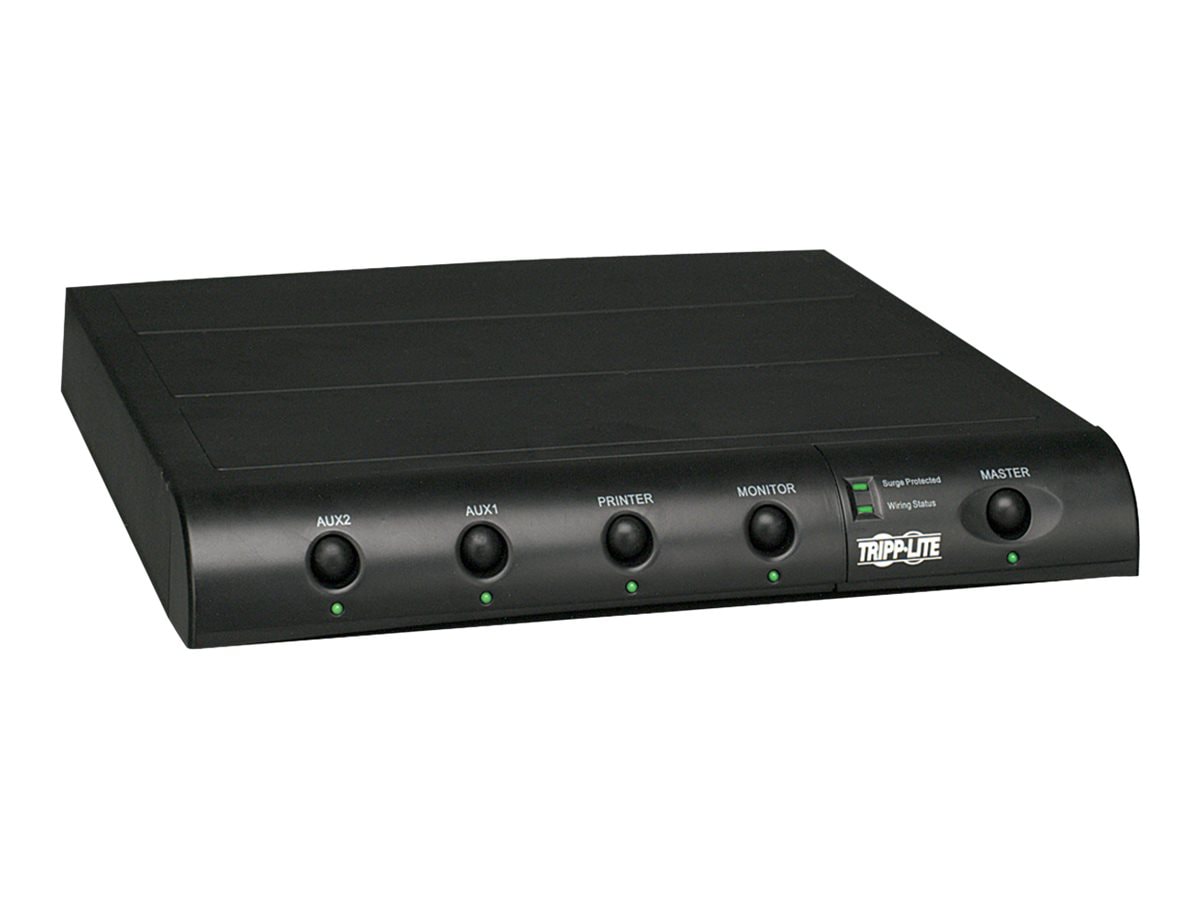 Tripp Lite Surge Protector Under Monitor 6 Outlet RJ11 6' Cord 1440 Joule - surge protector