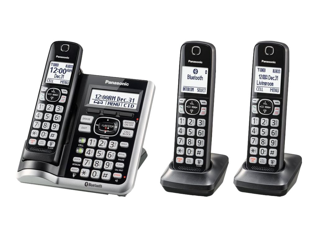 Panasonic KX-TGF573S - cordless phone - answering system - Bluetooth interf