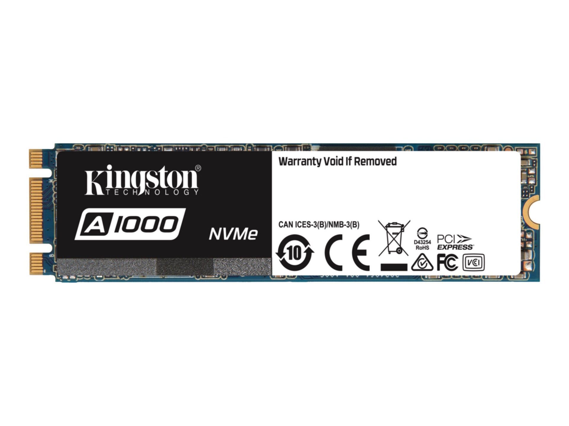 Kingston A1000 - solid state drive - 960 GB - PCI Express 3.0 x2 (NVMe)