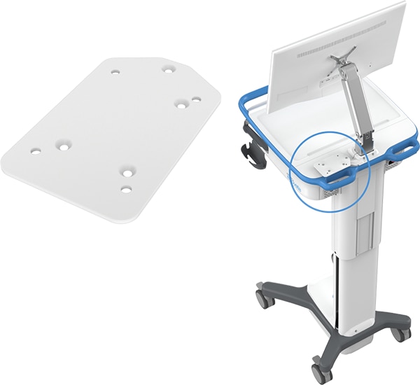 Enovate Medical Code 2600/2700 Gryphon Scanner Bracket for Envoy Workstation