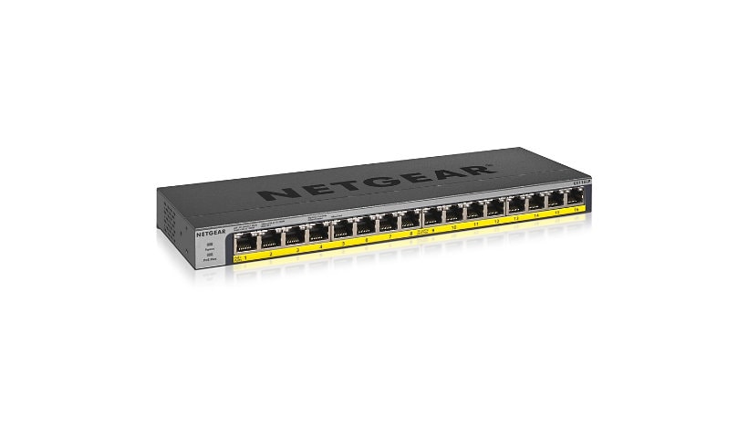 NETGEAR 16-Port PoE/PoE+ Gigabit Ethernet Unmanaged Switch (GS116LP)