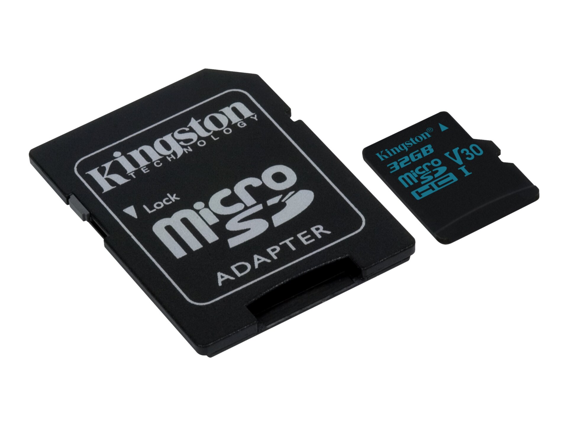 Kingston Canvas Go! - flash memory card - 32 GB - microSDHC UHS-I