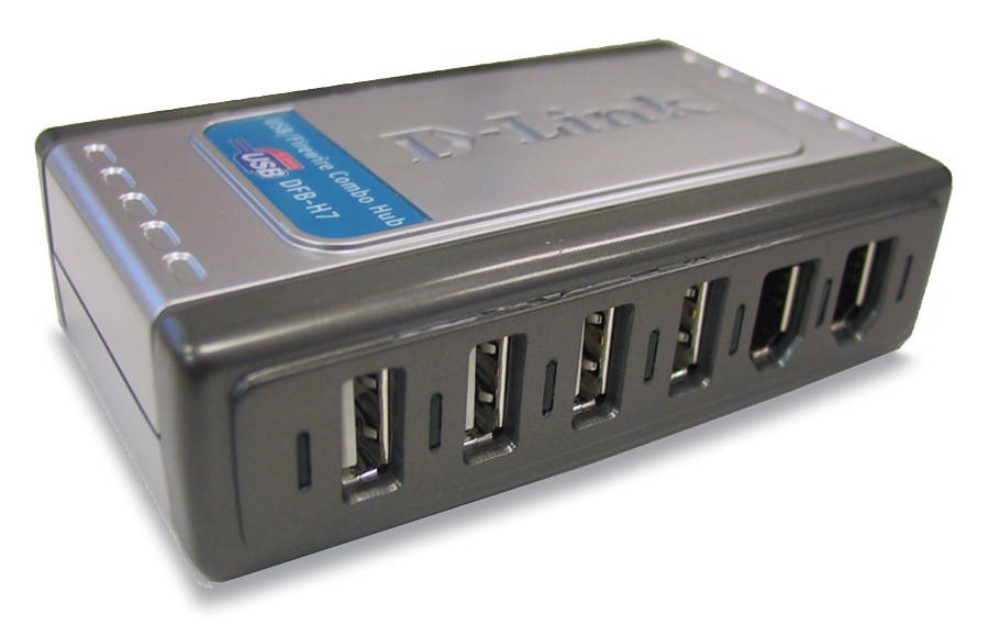 D-Link 4-Port USB 2.0, 3-Port Firewire, Combo Hub