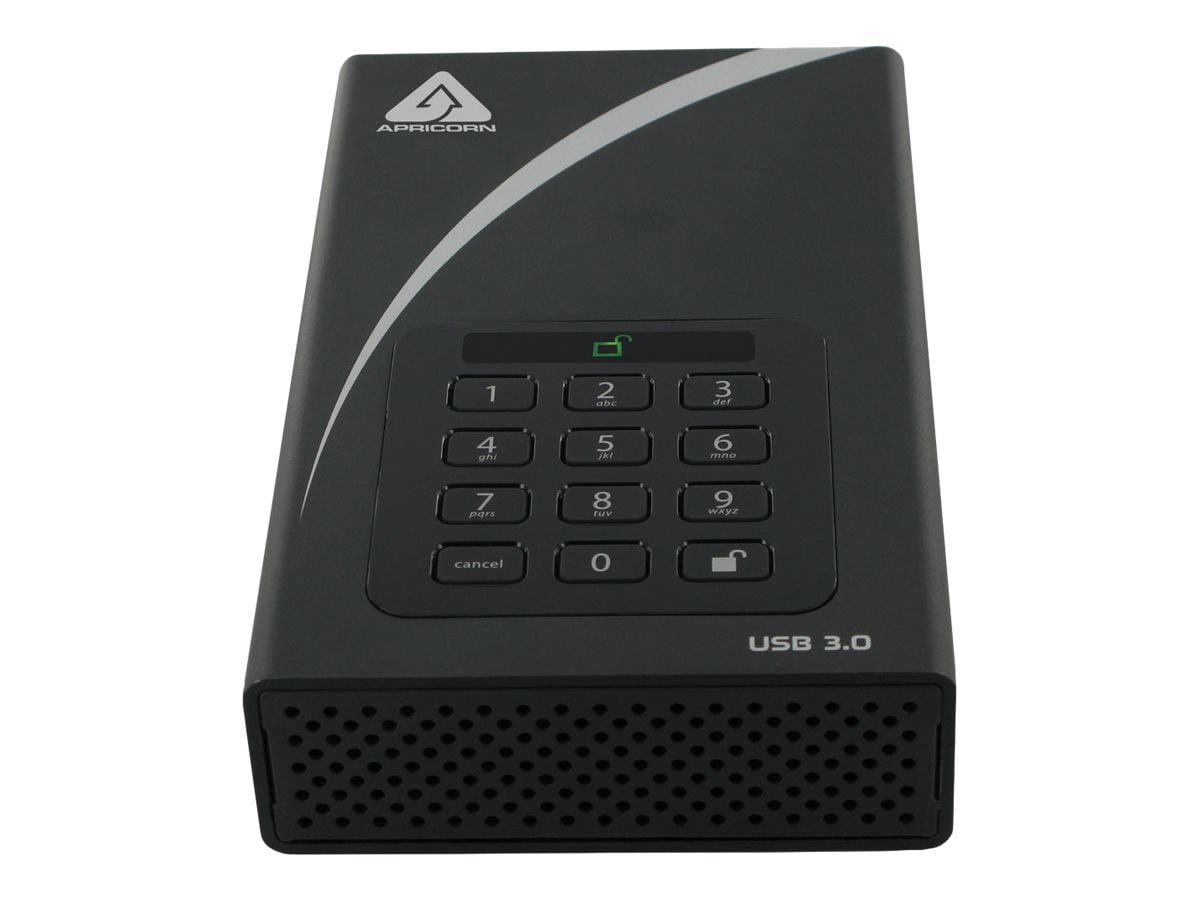 Apricorn Aegis Padlock DT ADT-3PL256F-12TB - hard drive - 12 TB - USB 3.0