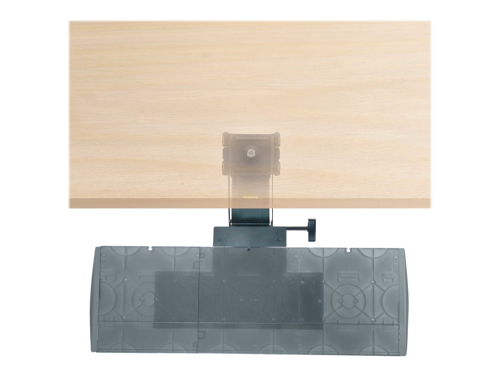 Thumbnail 3 of 4 for Kensington Underdesk Adjustable Keyboard Platform - keyboard and mouse platform with wrist pillow
