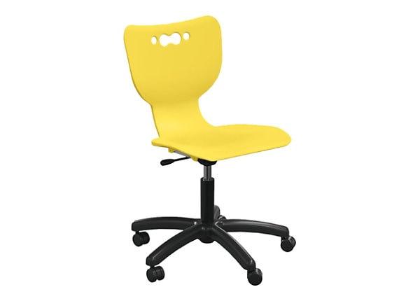 Balt Hierarchy Height Adjustable Chair with 5-Star Base - Yellow