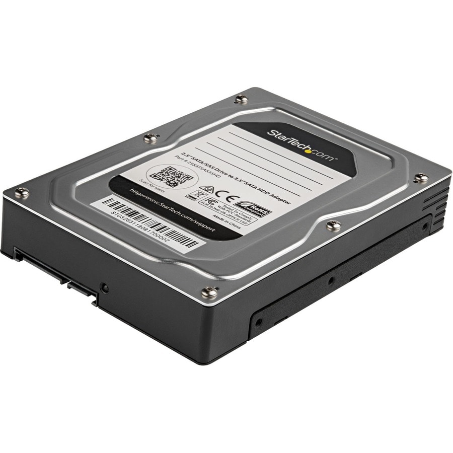 StarTech.com 2.5 to 3.5 Hard Drive Adapter - For SATA and SAS SSDs/HDDs