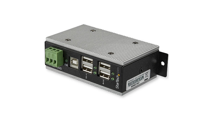 StarTech.com 4 Port USB 2.0 Hub - Industrial Mountable USB-A Hub (4 USB-A) - Extended Operating Temp