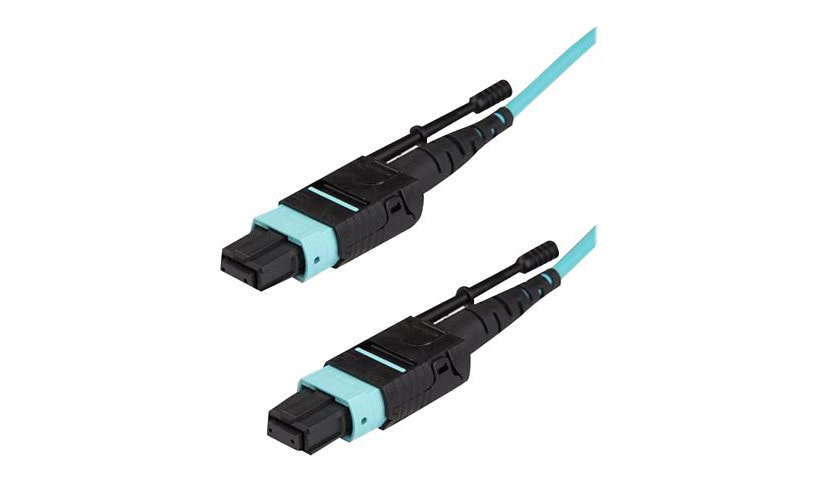 StarTech.com 10m (30ft) MTP(F)/PC OM3 Multimode Fiber Optic Cable, 12F Type-A, OFNP, 50/125&micro;m LOMMF, 40G Networks