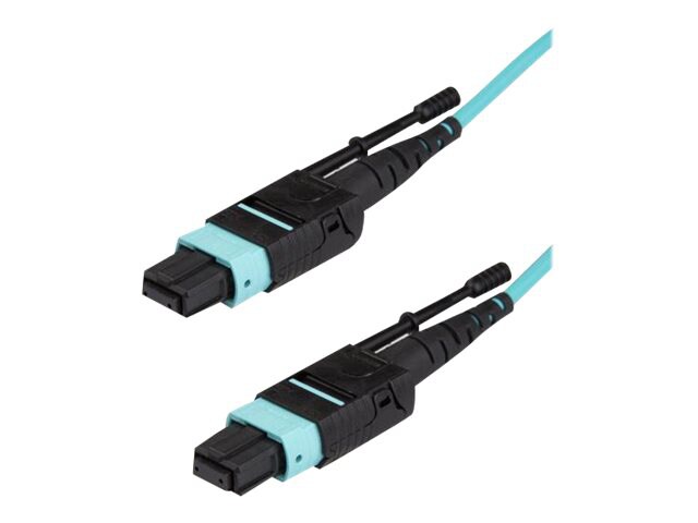 StarTech.com 1m (3ft) MTP(F)/PC OM3 Multimode Fiber Optic Cable, 12F Type-A, OFNP, 50/125&micro;m LOMMF, 40G Networks -