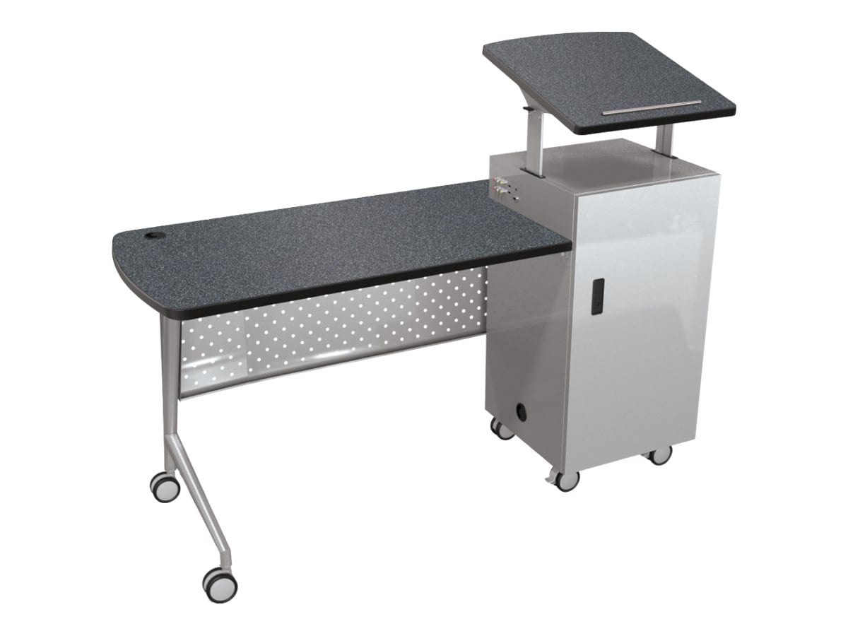 Balt Trend Height Adjustable Podium Desk - Gray