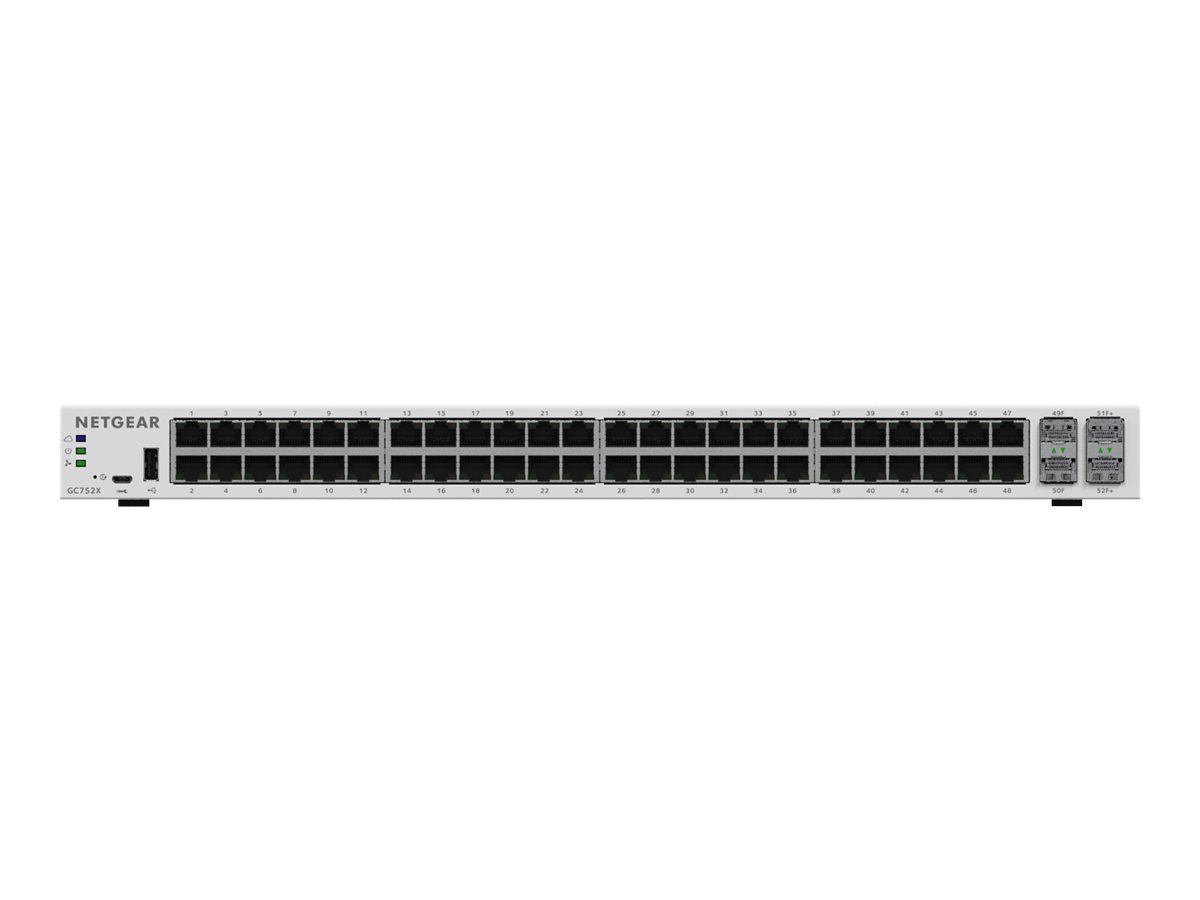 NETGEAR 52-Port Smart Managed Pro Switch, Remote Mgmt (GC752X)