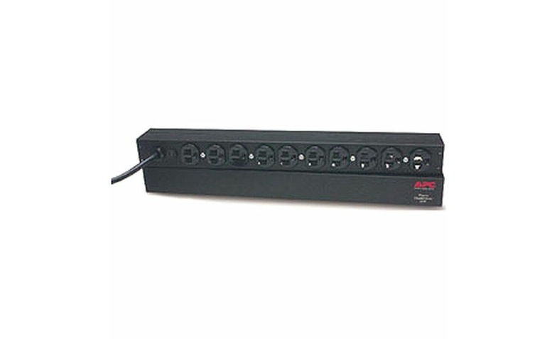 APC NetShelter Basic Rack PDU, 1U, 15A, 120V, 10 NEMA 5-15