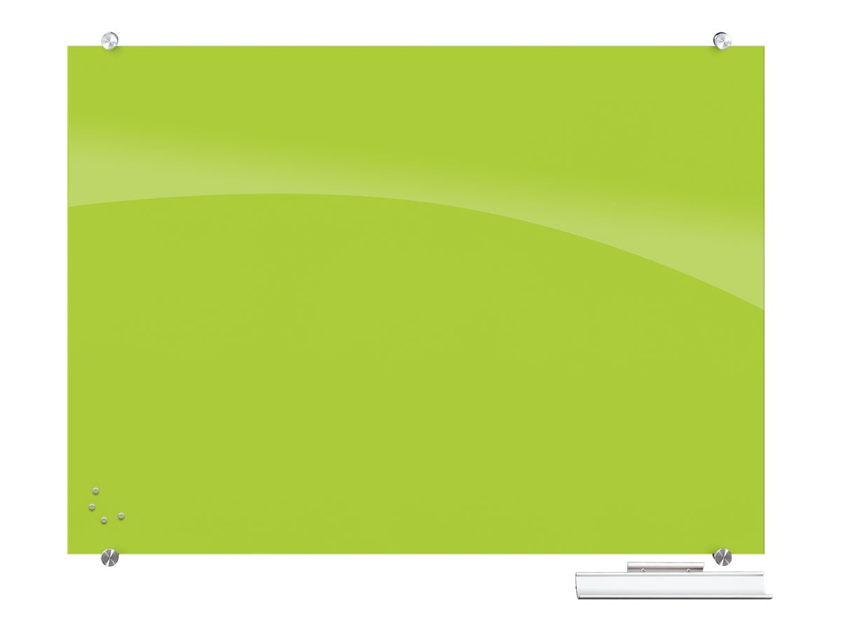 Balt Visionary Magnetic Glass Dry Erase Markerboard - Green