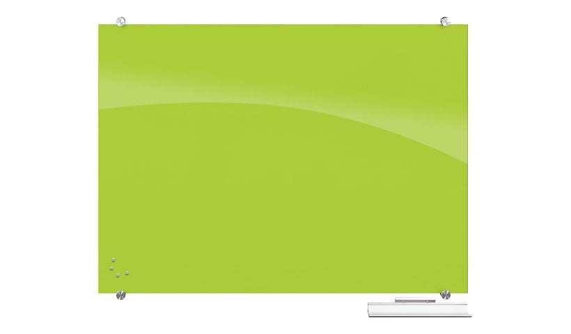 Balt Visionary Magnetic Glass Dry Erase Markerboard - Green