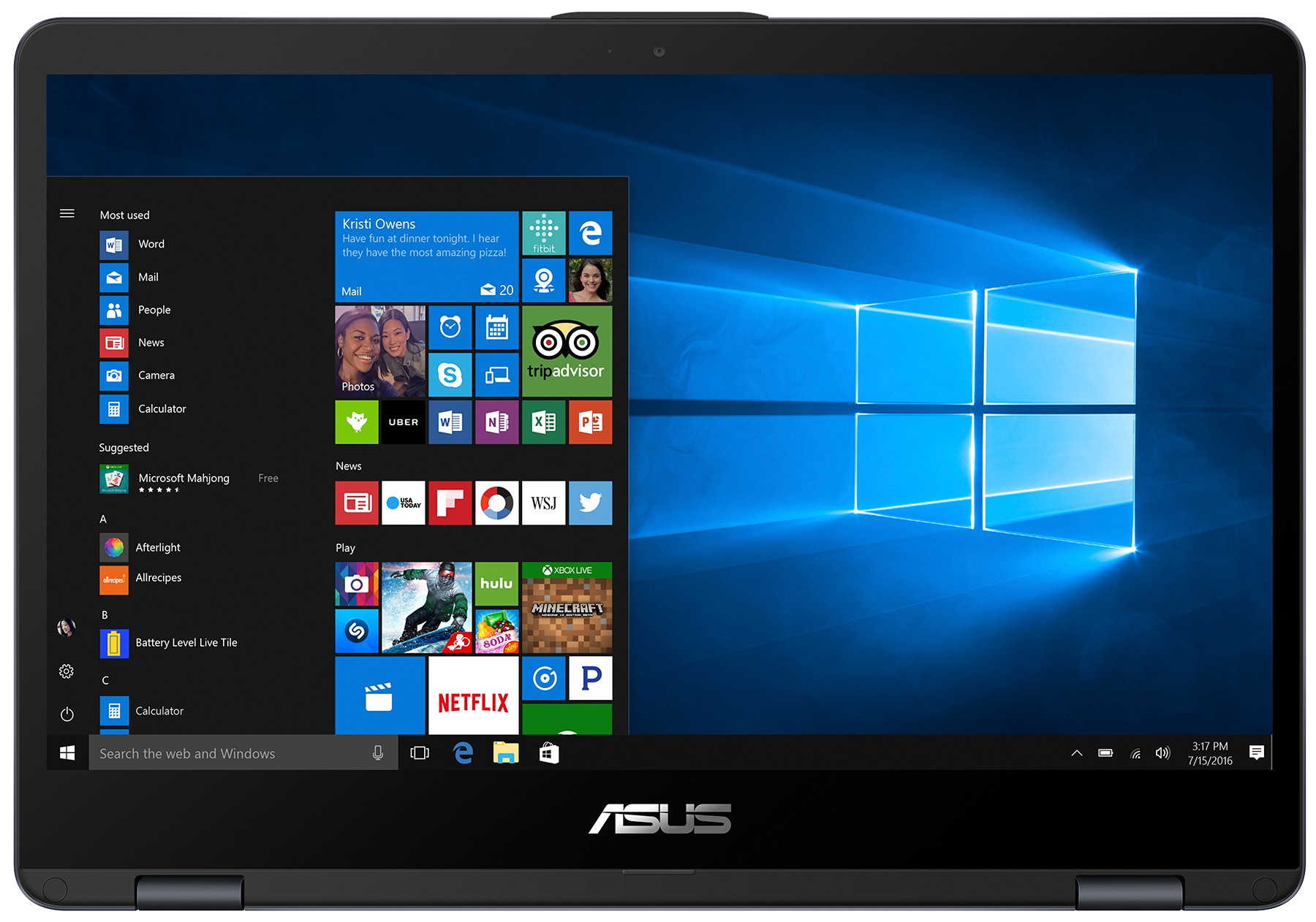 ASUS VivoBook Flip 14 TP410UA DS71T - 14" - Core i7 8550U - 8 GB RAM - 1 TB Hybrid Drive