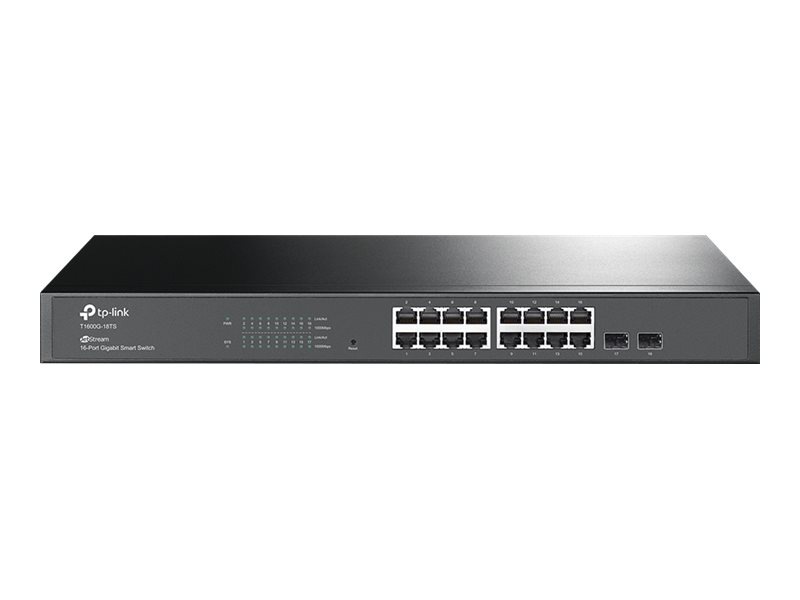 TP-Link JetStream T1600G-18TS - switch - 16 ports - rack-mountable