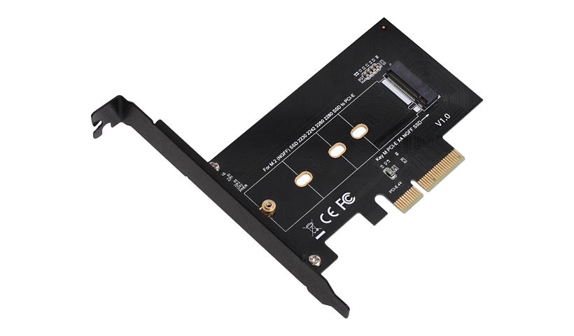 SIIG M.2 NGFF SSD PCIe Card Adapter - storage controller - M.2 Card - PCIe 3.0 x16