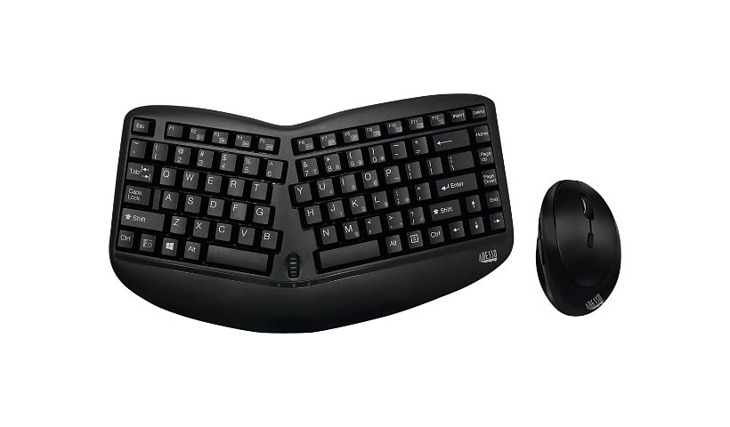 Adesso Tru-Form Wireless Ergo Mini Keyboard & Mouse