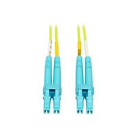 Eaton Tripp Lite Series 100G Duplex Multimode 50/125 OM5 Fiber Optic Cable, Lime Green, LC/LC, 1 m (3.3 ft.) - patch