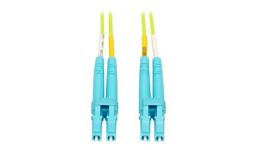 Eaton Tripp Lite Series 100G Duplex Multimode 50/125 OM5 LSZH Fiber Optic Cable (LC/LC), Lime Green, 2 m - patch cable -