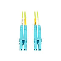Eaton Tripp Lite Series 100G Duplex Multimode 50/125 OM5 LSZH Fiber Optic Cable (LC/LC), Lime Green, 10 m - patch cable
