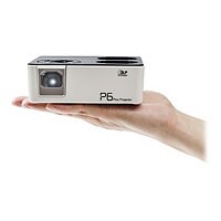 AAXA P6 Pico Projector - DLP projector - black, white