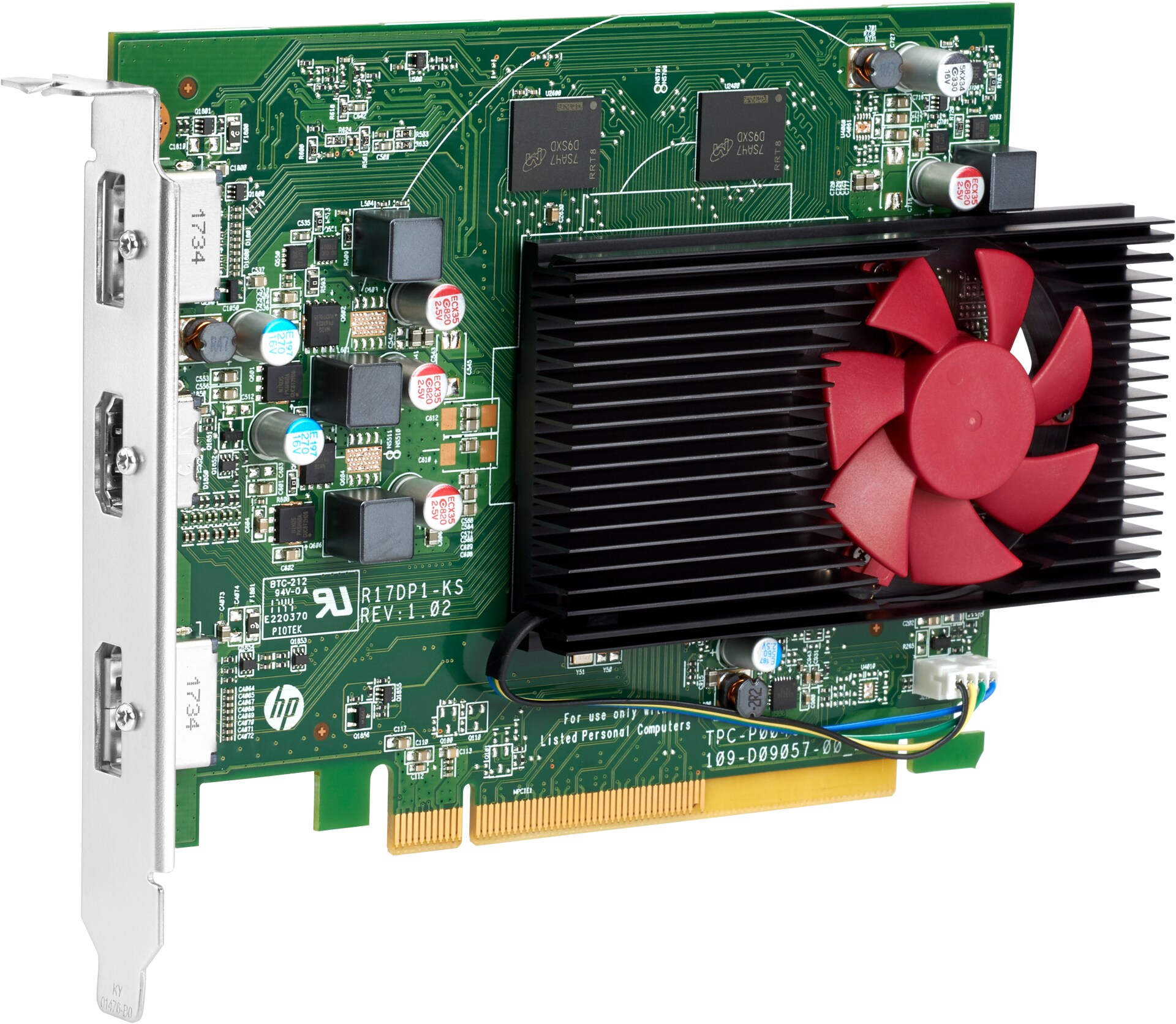HP AMD Radeon RX550 4GB 2DP Graphics Card