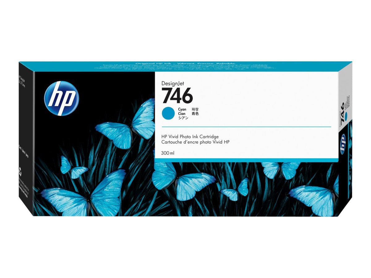 HP 746 (P2V80A) Original Inkjet Ink Cartridge - Cyan - 1 Each