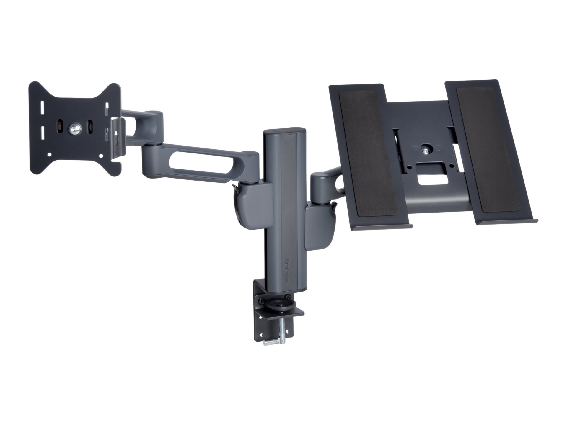 Kensington SmartFit mounting kit - adjustable arm - for 2 monitors or one monitor and notebook