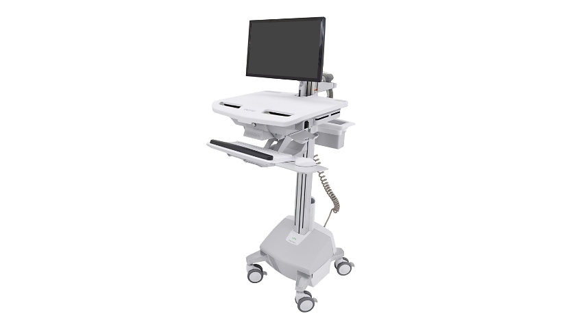 Ergotron StyleView Electric Lift Cart with LCD Arm, LiFe Powered - cart - for LCD display / keyboard / mouse / CPU /