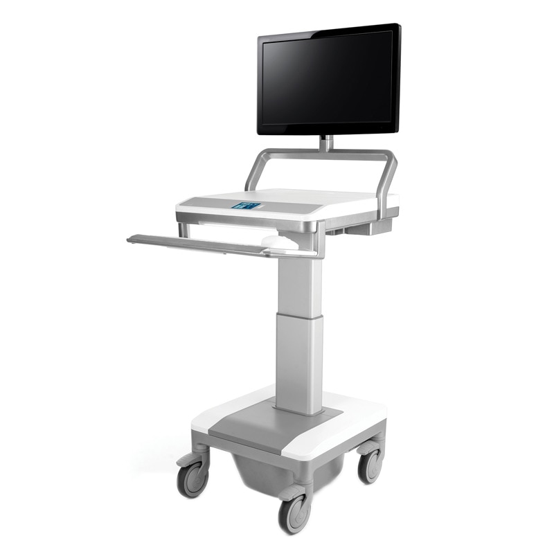 HUMANSCALE T7 POWERED PC CART W/AL