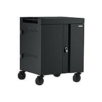 Bretford Cube Charging Cart - cart - for 32 tablets / notebooks - black