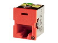 Ortronics Clarity Category 6A TracJack T568A/B 8 Position 180 deg. - Red