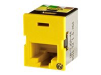 Ortronics Clarity Category 6A TracJack T568A/B 8 Position 180 deg. - Yellow