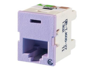 Ortronics Clarity 6 TracJack T568A/B 180 deg. - Purple