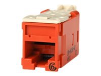Ortronics Clarity Category 6 T568A/B High Density Jack - Red