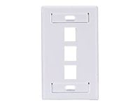 Leviton QuickPort Single-Gang With Designation ID Windows - mounting plate