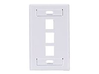 Leviton QuickPort Single-Gang With Designation ID Windows - mounting plate