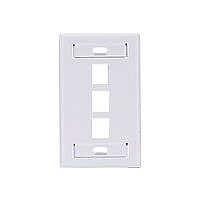 Leviton QuickPort Single-Gang With Designation ID Windows - mounting plate