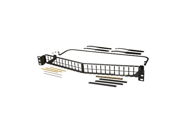 Ortronics HDJ Series Unloaded Angled Panel - patch panel with cable management - 1U - 19"
